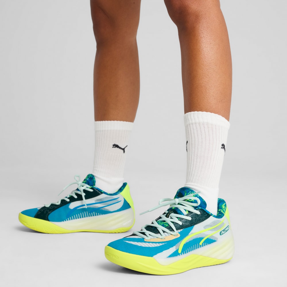 Изображение Puma Кроссовки All-Pro NITRO™ Hoops Dreamz Basketball Shoes Unisex #2: Tropical Blue-Peaceful Blue
