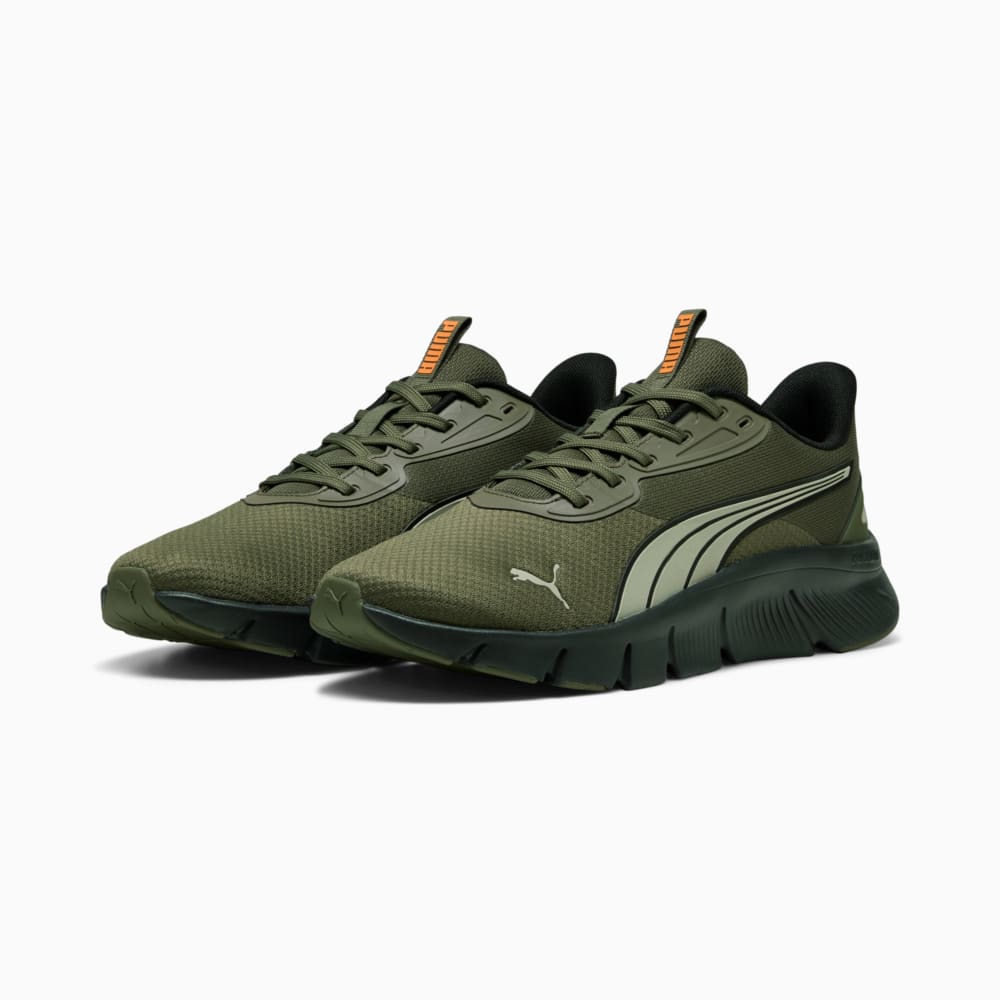 Изображение Puma Кроссовки Flexfocus Lite Modern Woven Running Shoes #2: Loden Green-Desert Dust