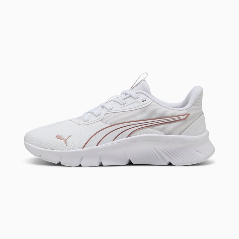 Изображение Puma Кроссовки Flexfocus Lite Modern Woven Running Shoes #1: Puma White-Rose Gold