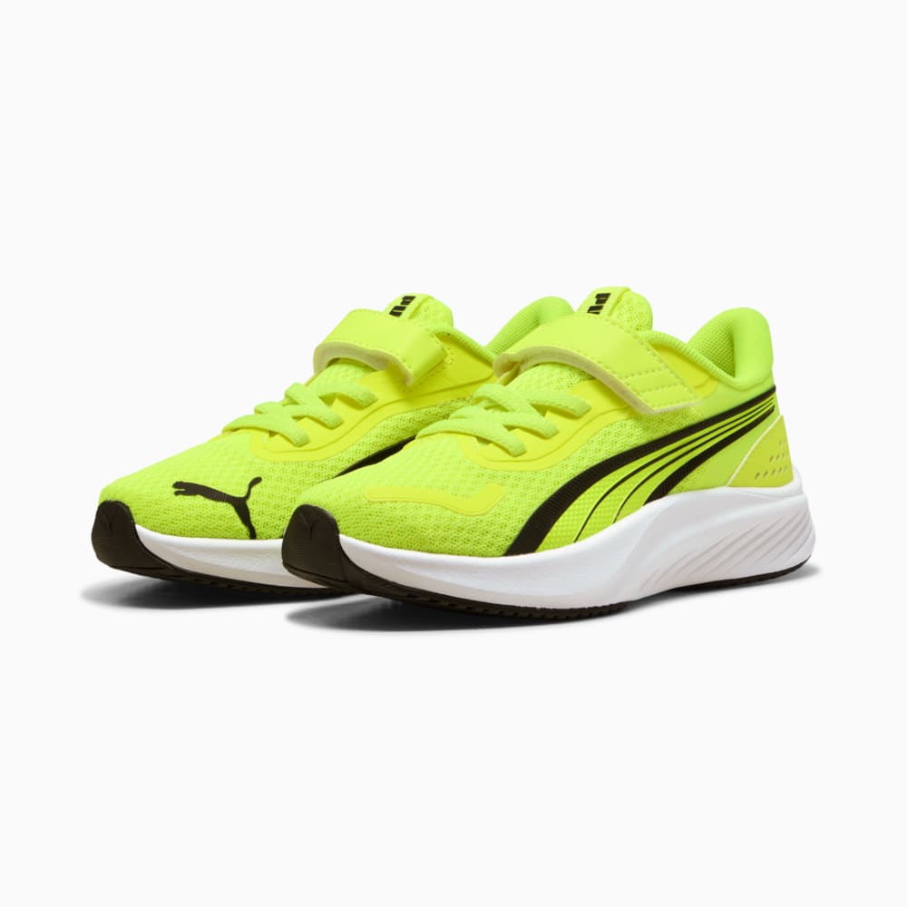 Изображение Puma Детские кроссовки Pounce Lite Sneakers Kids #2: Yellow Alert-Puma Black-Puma White