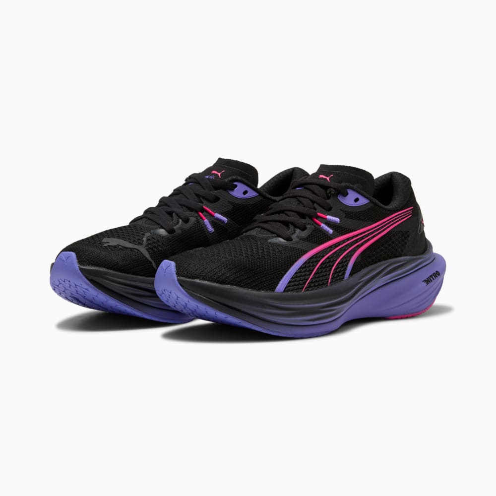 Зображення Puma Кросівки Deviate NITRO™ DIGITOKYO Running Shoes Women #2: PUMA Black-Fluro Pink Pes