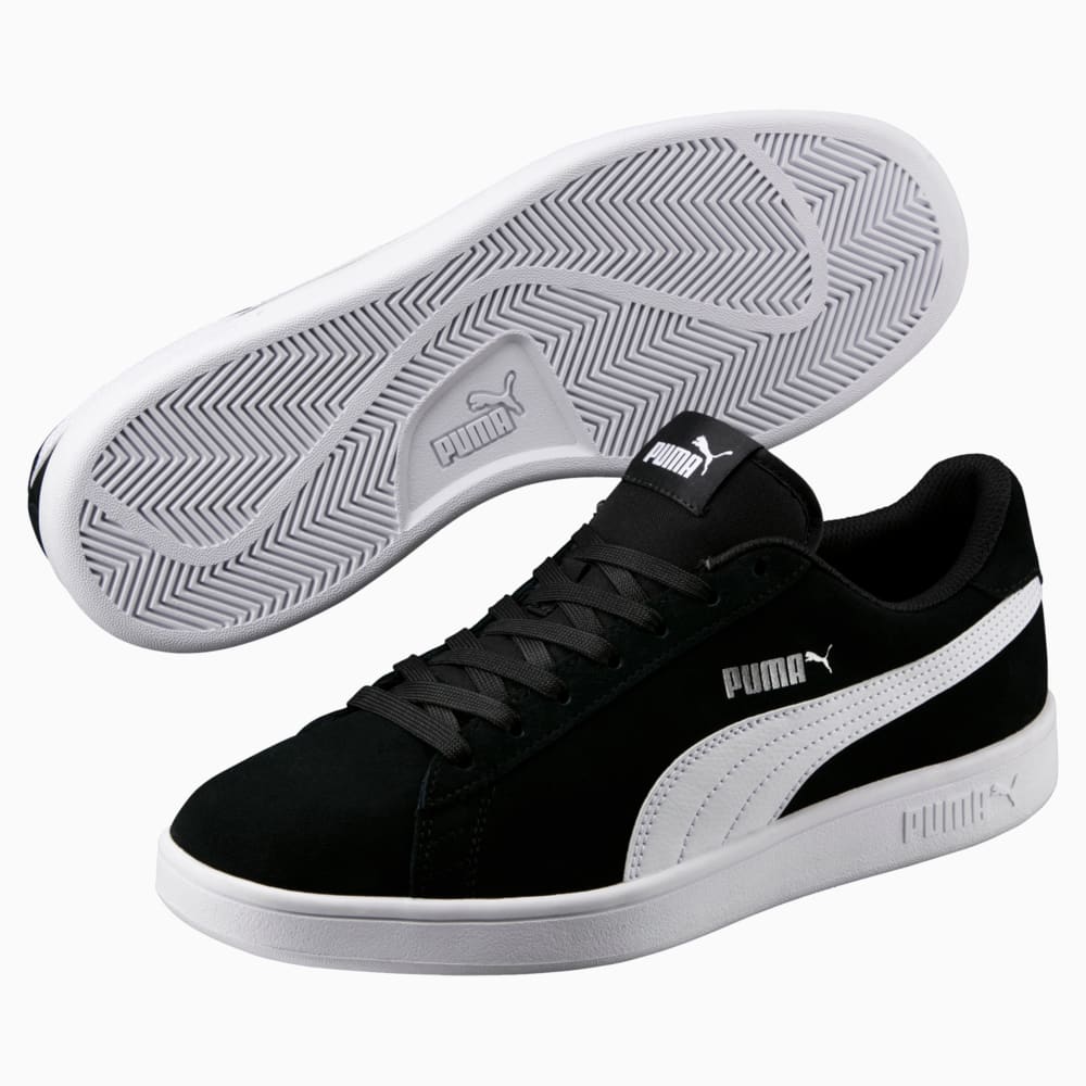 Изображение Puma Кеды Puma Smash v2 #2: Puma Black-Puma White-Puma Silver