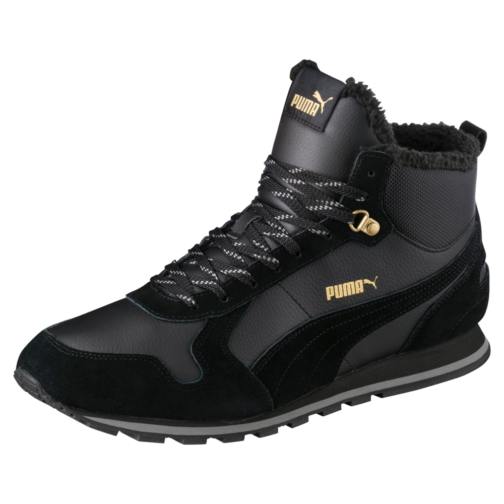 Зображення Puma Черевики ST Runner Mid Fur #1: Puma Black-QUIET SHADE