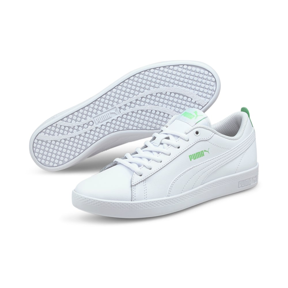 Изображение Puma Кеды PUMA Smash Wns v2 L #2: Puma White-Puma White-Summer Green