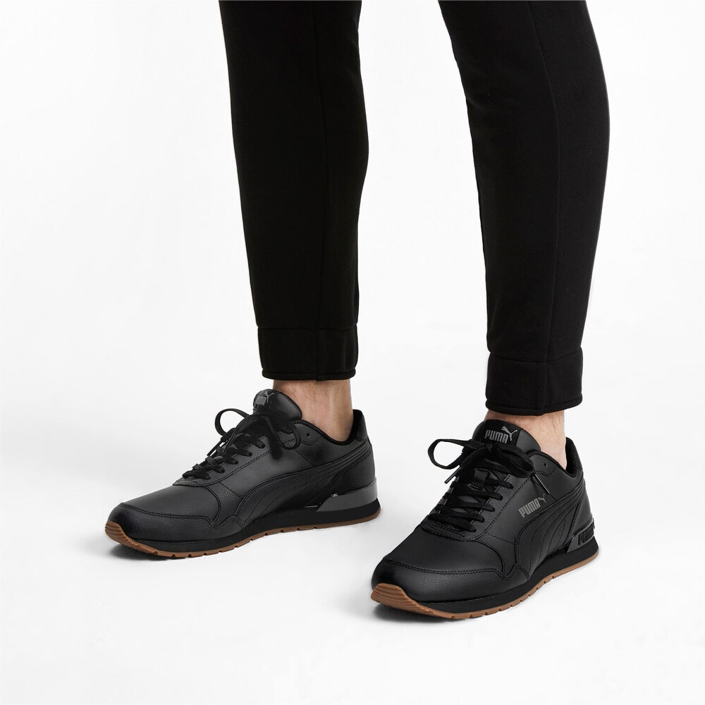 tênis couro puma st runner v2 sd preto