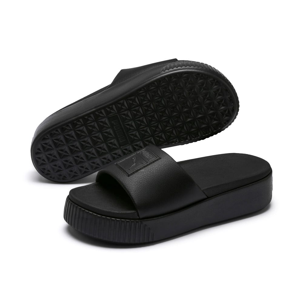 Sandalias Platform Para Mujer Negro Puma