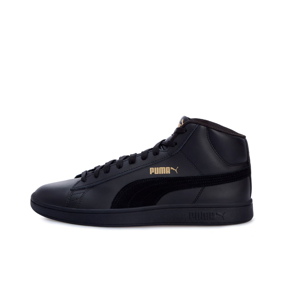 Зображення Puma Кеди Puma Smash v2 Mid L #1: Puma Black-Gold-Puma White