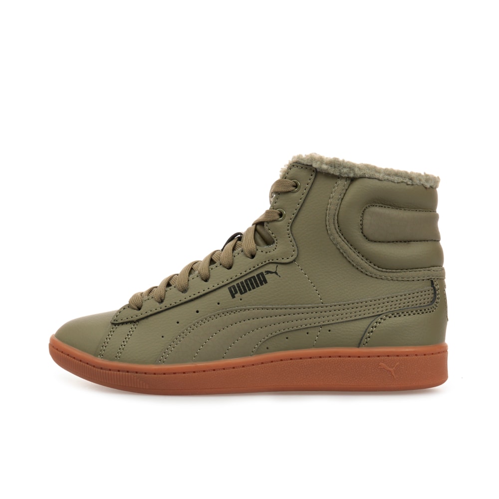 Puma Vikky Mid L Fur 40 Green Olive Night Olive