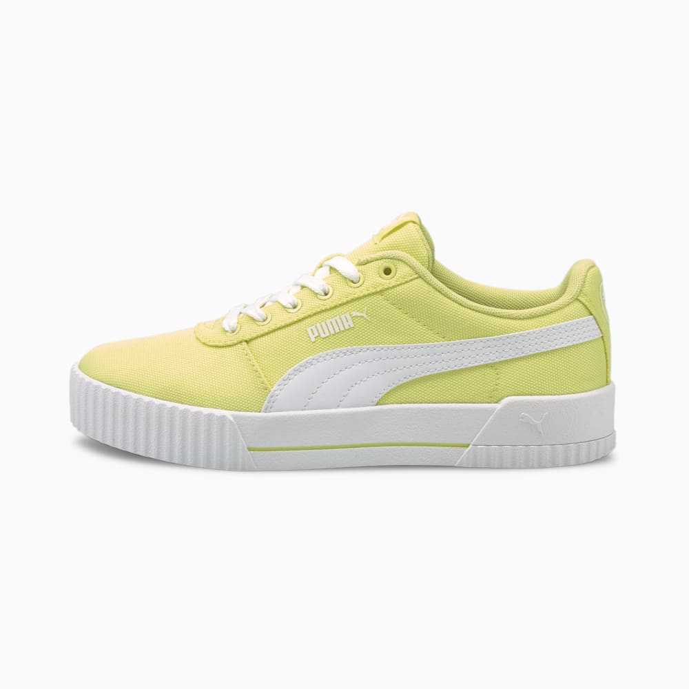 Изображение Puma Кеды Carina Canvas Women's Trainers #1: Yellow Pear-Puma White