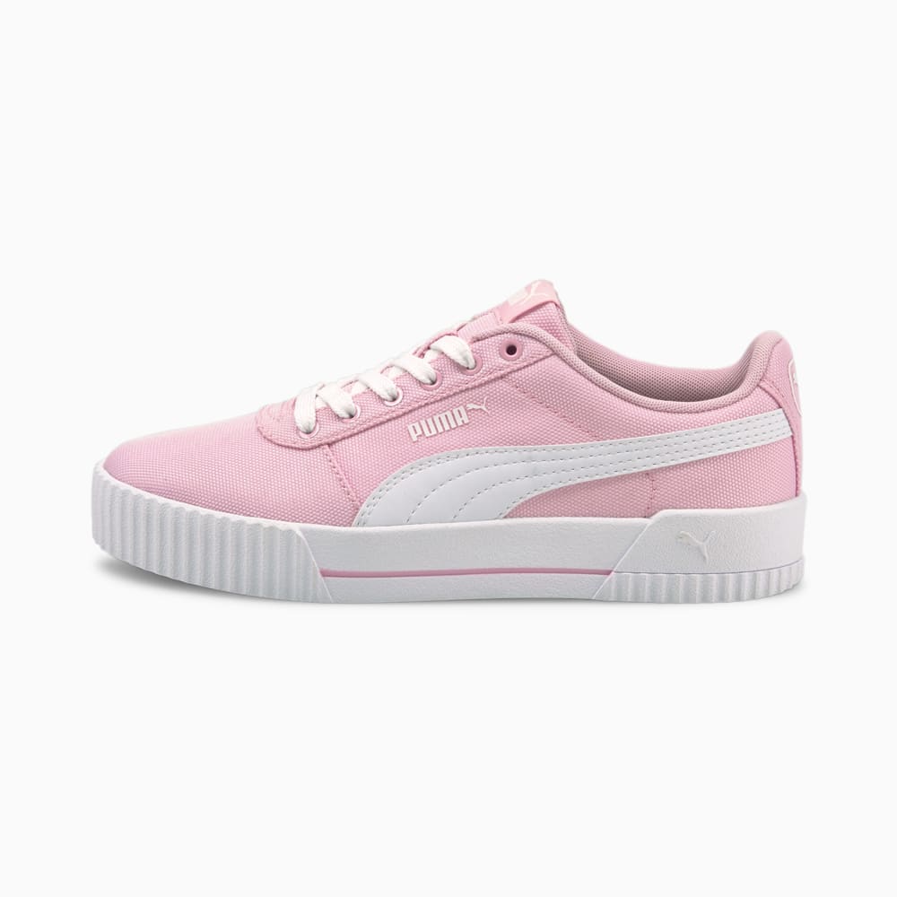 Изображение Puma Кеды Carina Canvas Women's Trainers #1: Pink Lady-Puma White