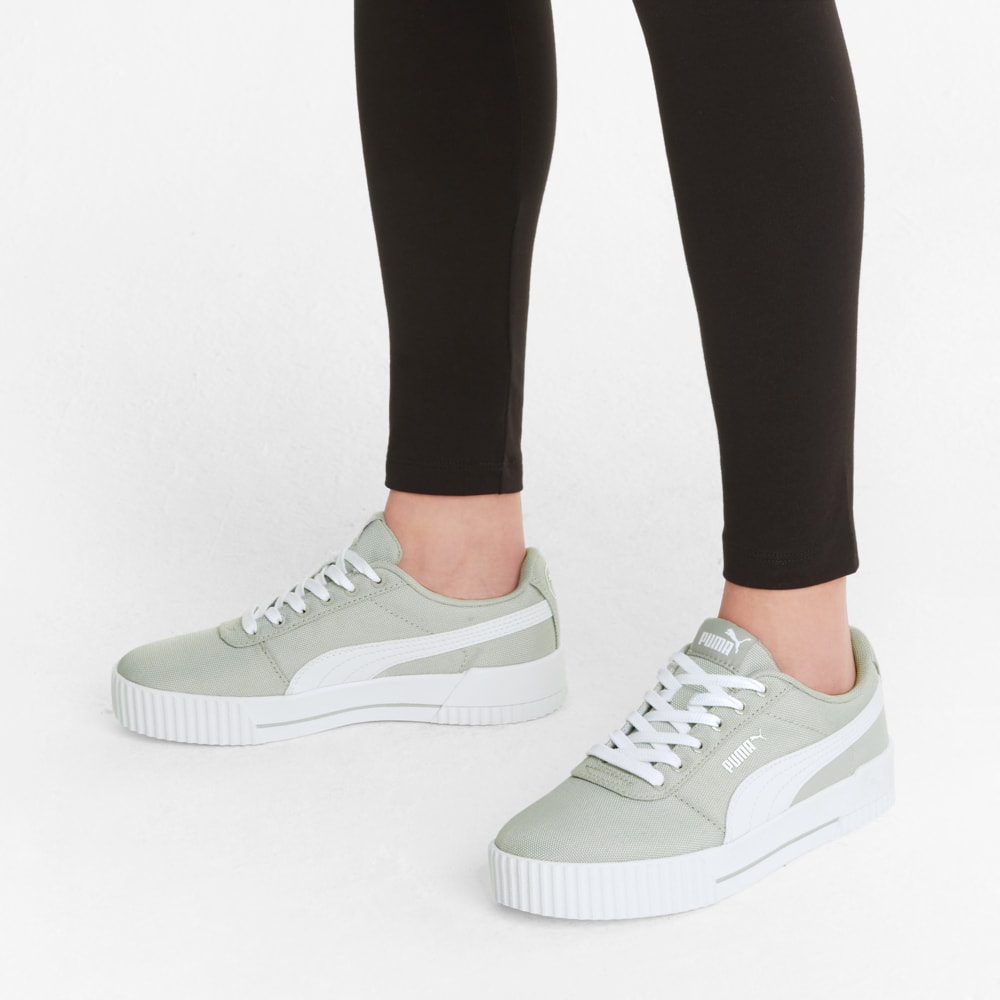 Изображение Puma Кеды Carina Canvas Women's Trainers #2: Gray Violet-Puma White