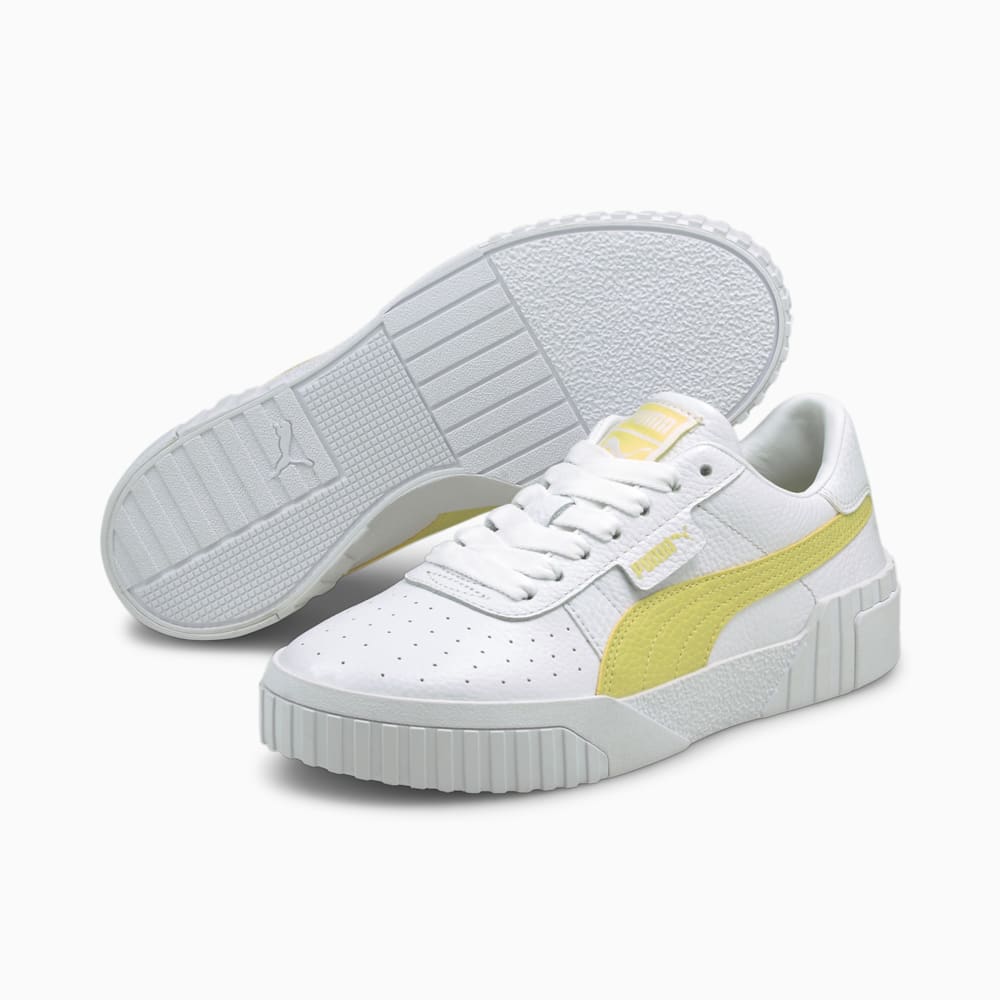Puma cali white and yellow discount
