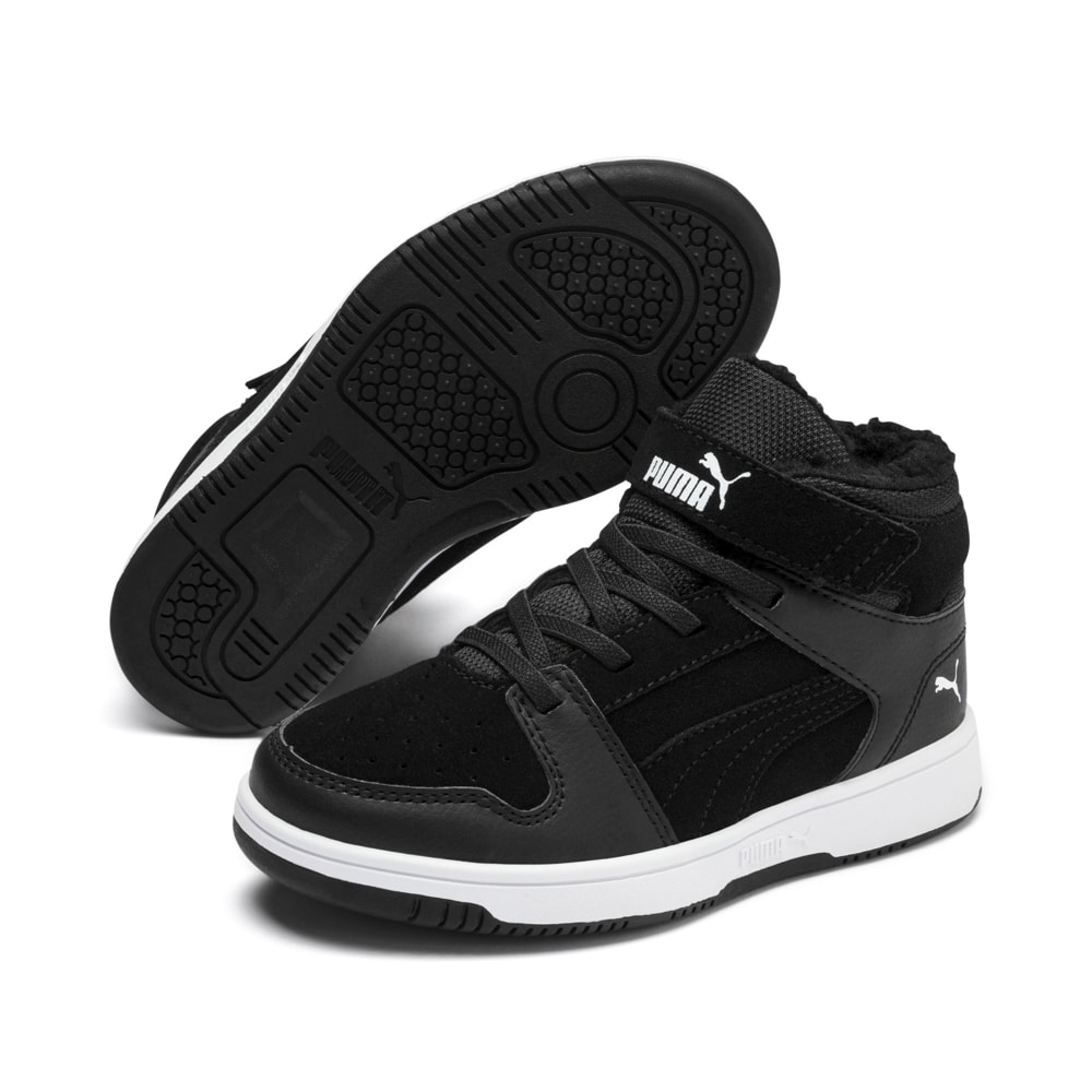 

PUMA - Детские ботинки Pm Rebound Layup Fur SD V PS – Puma Black-Puma White –, Черный