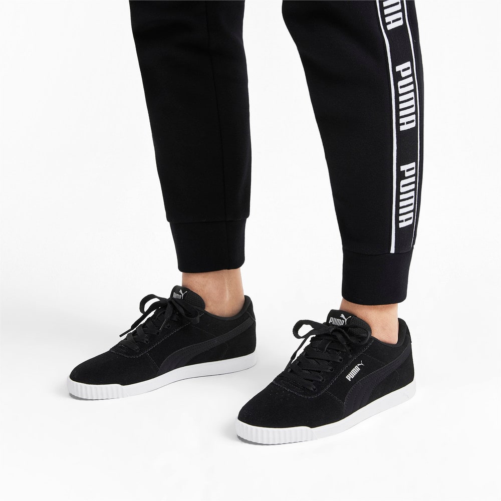 puma carina trainers black