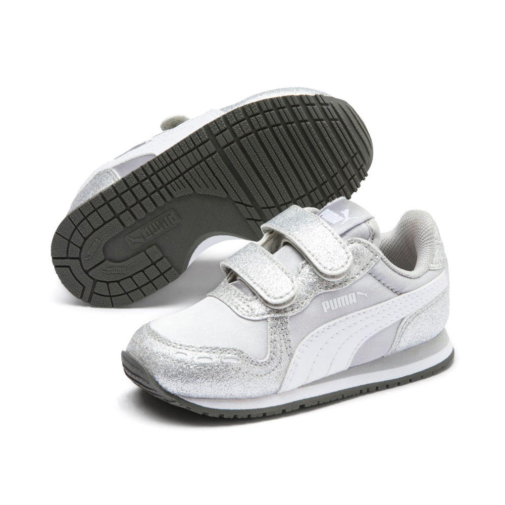 Зображення Puma Дитячі кросівки Cabana Racer Glitz V Inf #2: Puma Silver-Puma White-Gray Violet