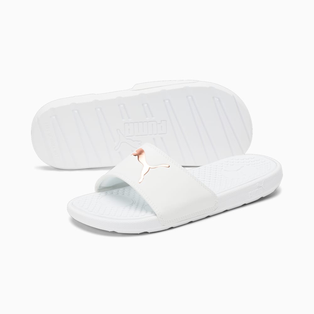Rose gold puma slides sale