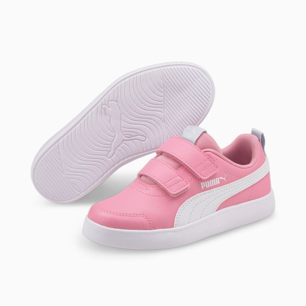 Зображення Puma Дитячі кросівки Courtflex V2 Kids’ Trainers #2: PRISM PINK-Puma White