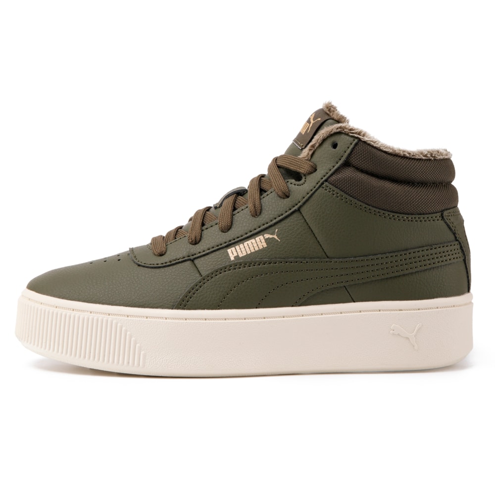 Изображение Puma Кеды Vikky Stacked Mid WTR #1: Olive Night-Whisper White-Puma Team Gold