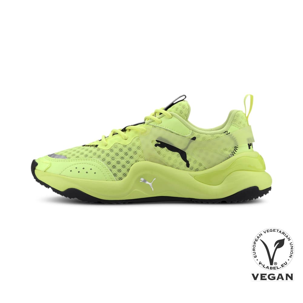 neon green puma sneakers
