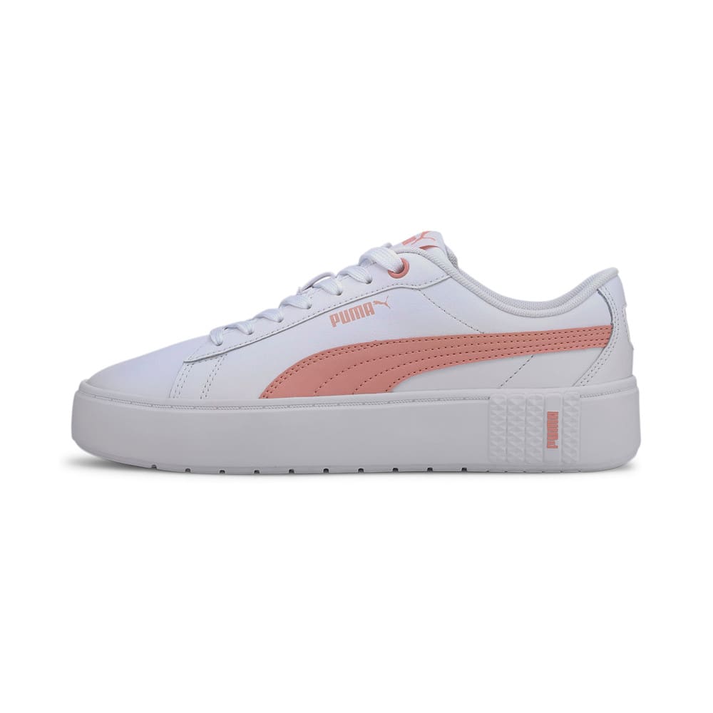 puma smash platform l white