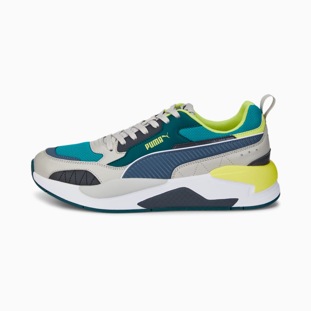 Изображение Puma Кроссовки X-Ray 2 Square #1: Gray Violet-Evening Sky-Deep Aqua-Varsity Green-Light Lime