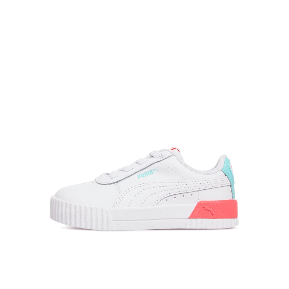 Зображення Puma Дитячі кеди Carina Babies' Trainers #1: Puma White-Sun Kissed Coral