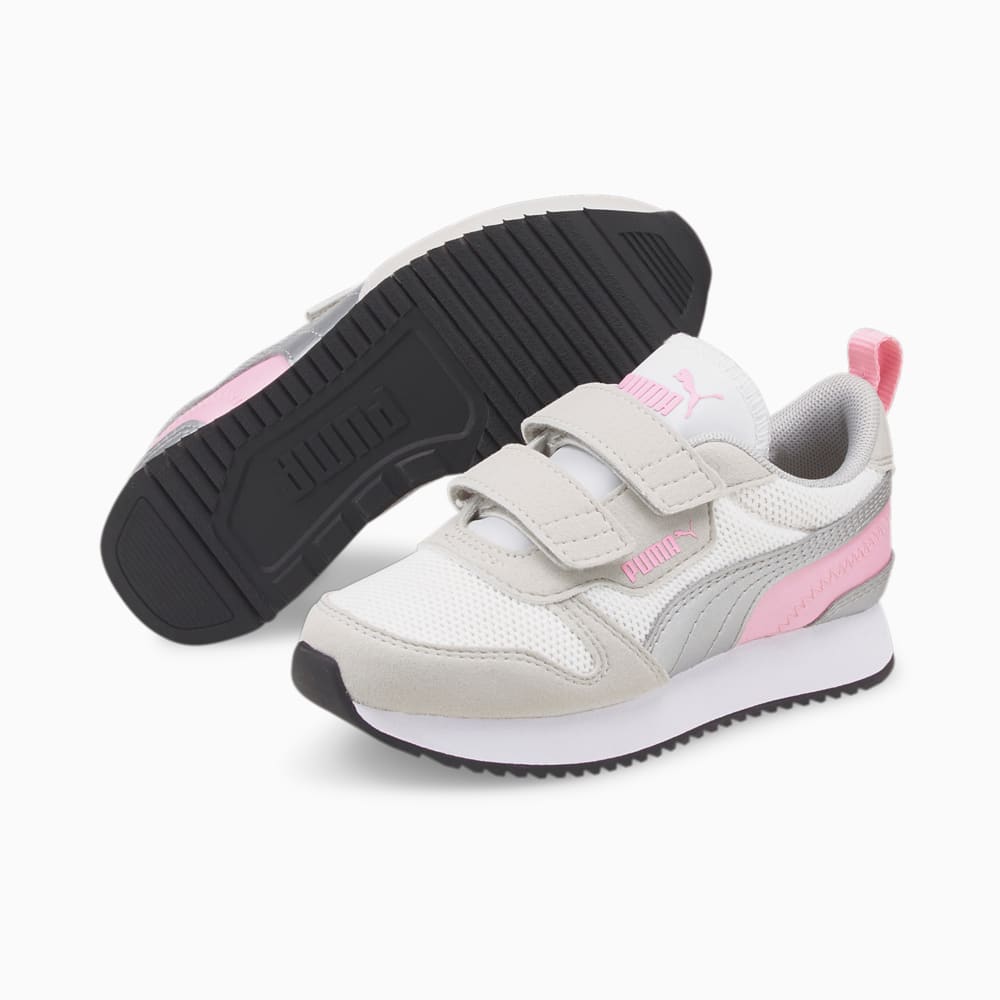 Зображення Puma Кросівки R78 Kids’ Trainers #2: Puma White-Puma Silver-Parfait Pink