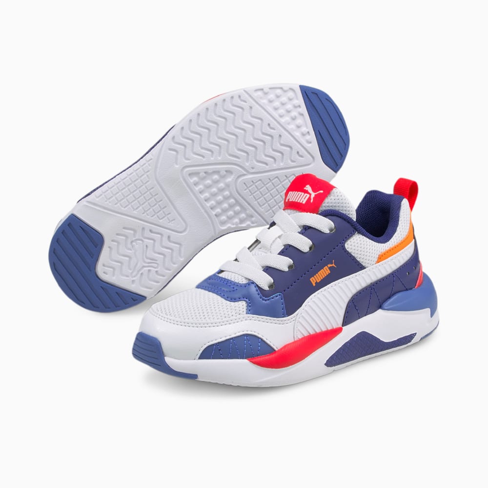 

PUMA - Детские кроссовки X-Ray 2 Square AC PS – Puma White-Puma White-Vibrant Orange-Poppy Red –, Белый