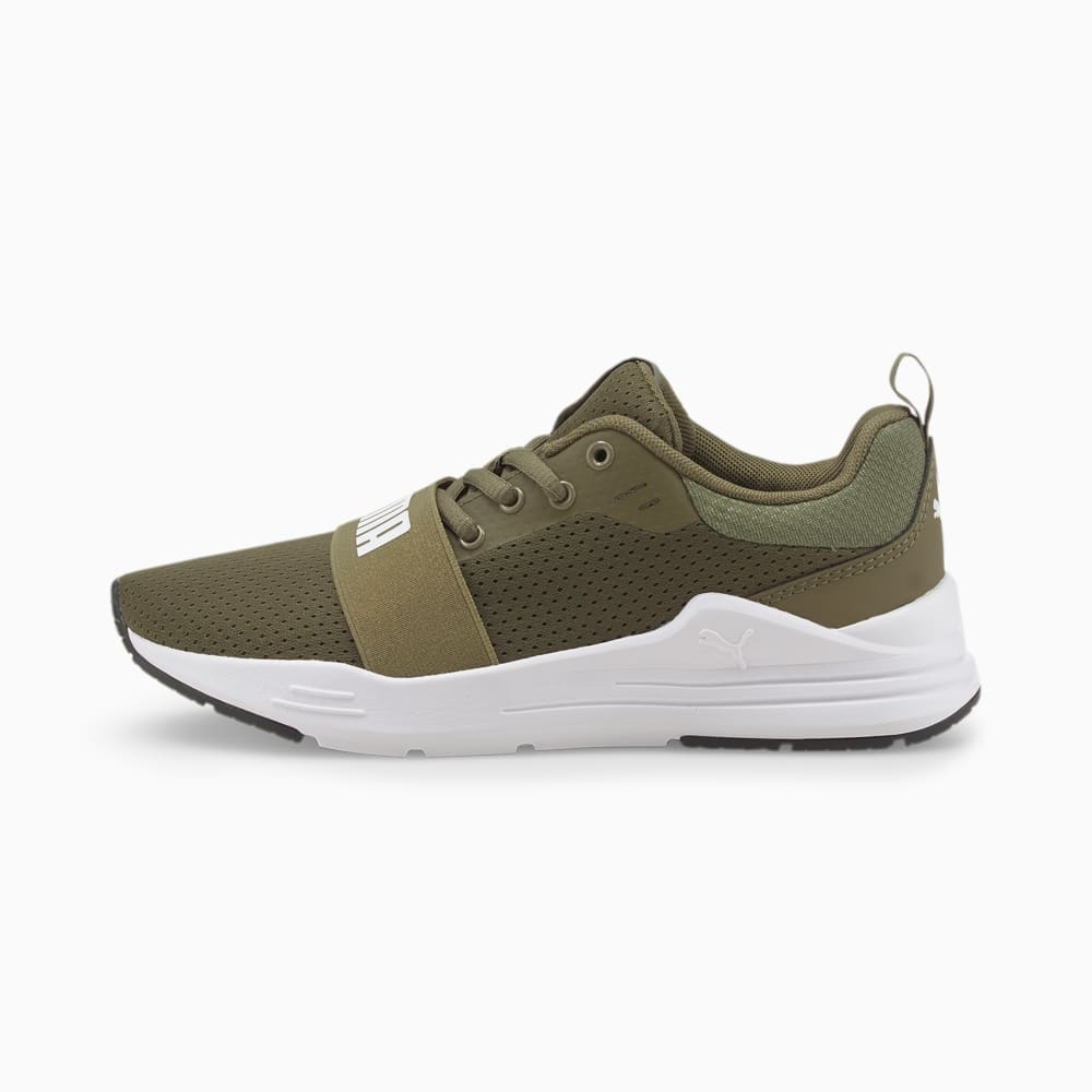 Wired Run Youth Trainers Burnt Olive Puma White Puma 374214 12