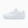 Изображение Puma Детские кеды Carina Lift Youth Trainers #1: Puma White-Puma White-Puma Silver