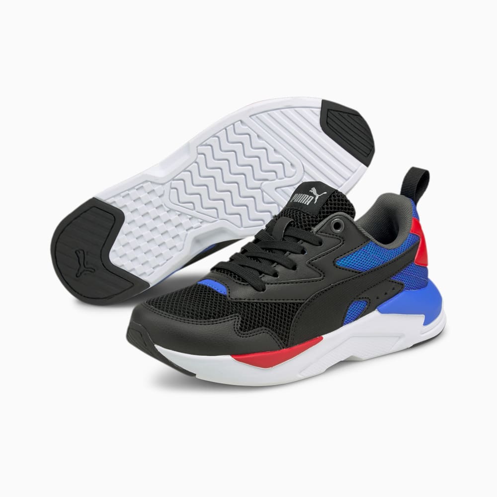 Зображення Puma Дитячі кросівки X-Ray Lite Jr #2: Puma Black-Puma Black-Nebulas Blue-Urban Red-Puma Silver