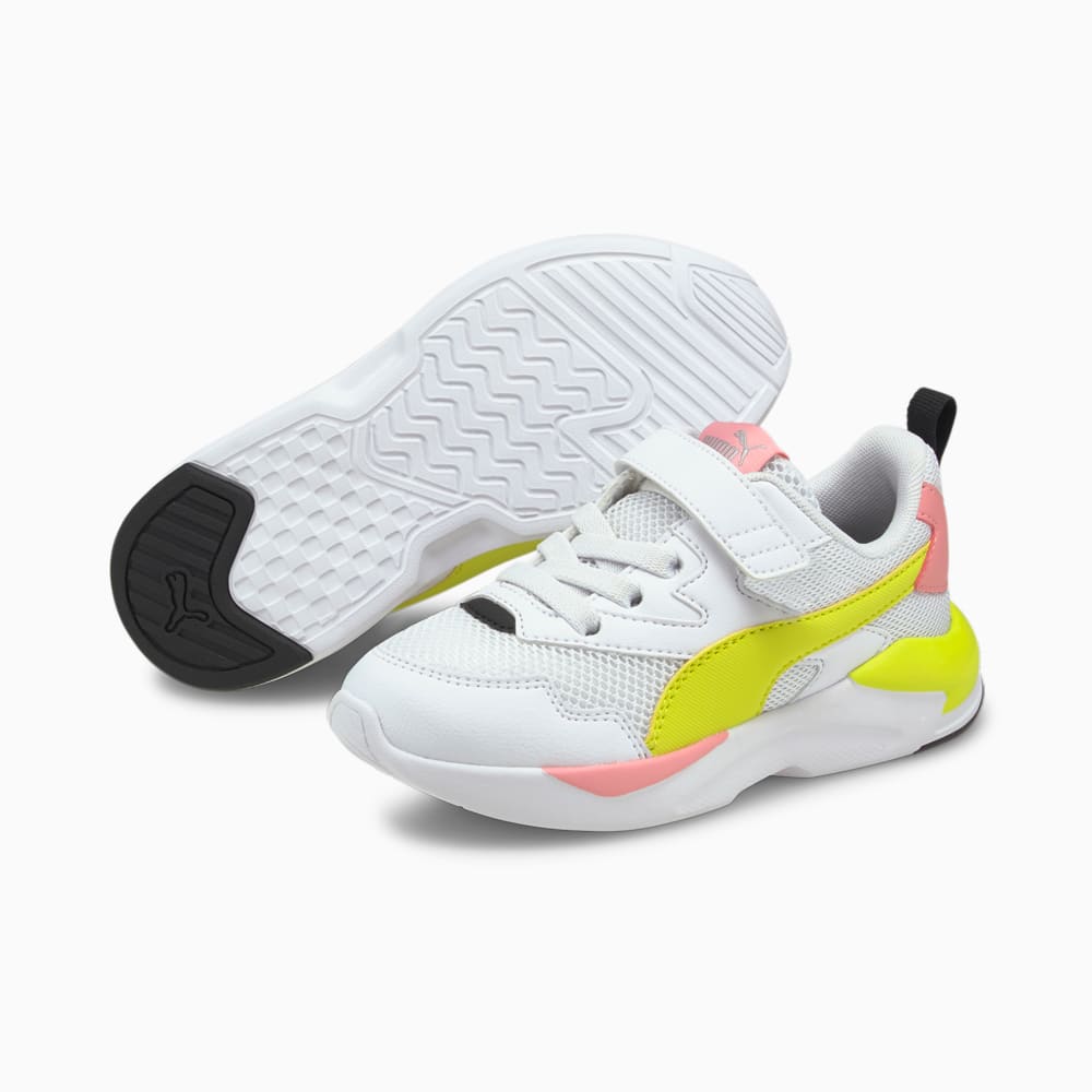 Изображение Puma Детские кроссовки X-Ray Lite Kids' Trainers #2: Puma White-Nrgy Yellow-Peony-Puma Black