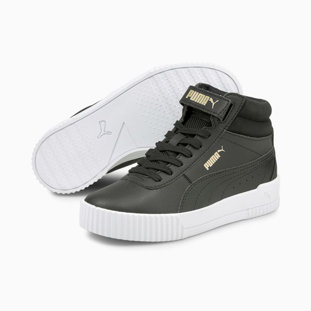 Зображення Puma Дитячі кеди Carina Mid Jr #2: Puma Black-Puma Black-Puma Team Gold