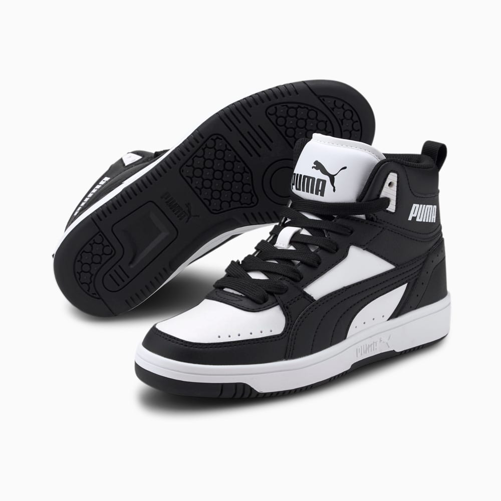 Изображение Puma Детские кеды Rebound JOY Youth Trainers #2: Puma Black-Puma Black-Puma White