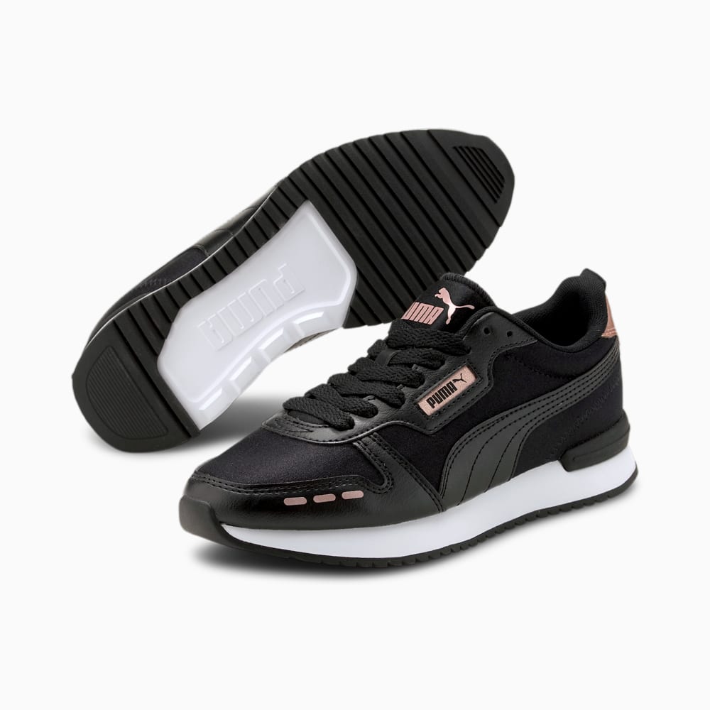 Зображення Puma Кросівки R78 Metallic Women's Trainers #2: Puma Black-Puma Black-Rose Gold