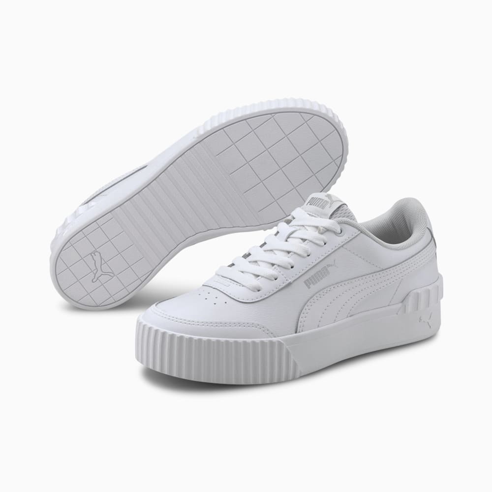 Изображение Puma Кеды Carina Lift TW Women's Trainers #2: Puma White-Puma White