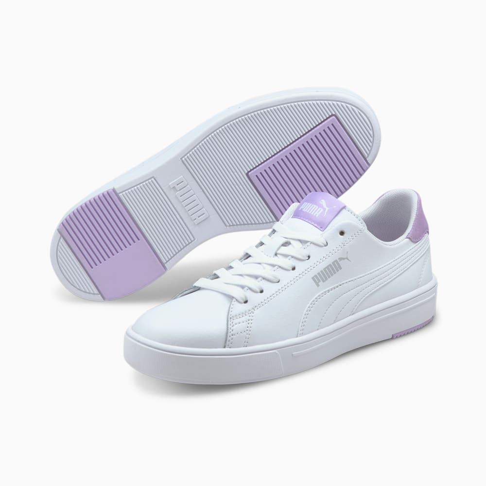 Изображение Puma Кеды Serve Pro Lite Trainers #2: Puma White-Puma White-Light Lavender-Puma Silver