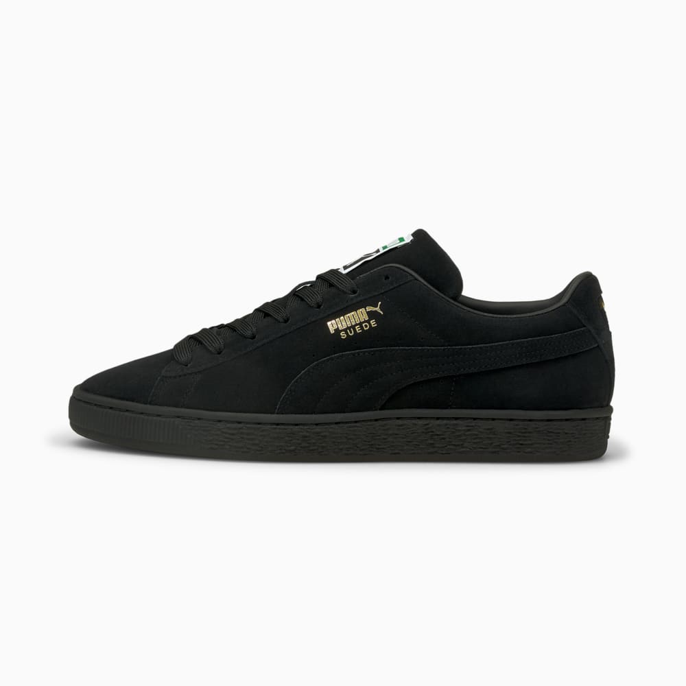 Puma suede negro con blanco on sale