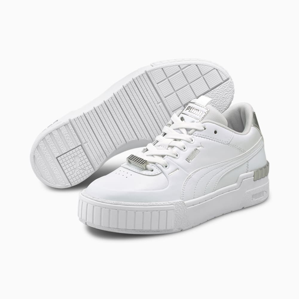 Cali Sport Metallic Women s Trainers Puma White Puma White Puma Silver Puma 375050 01