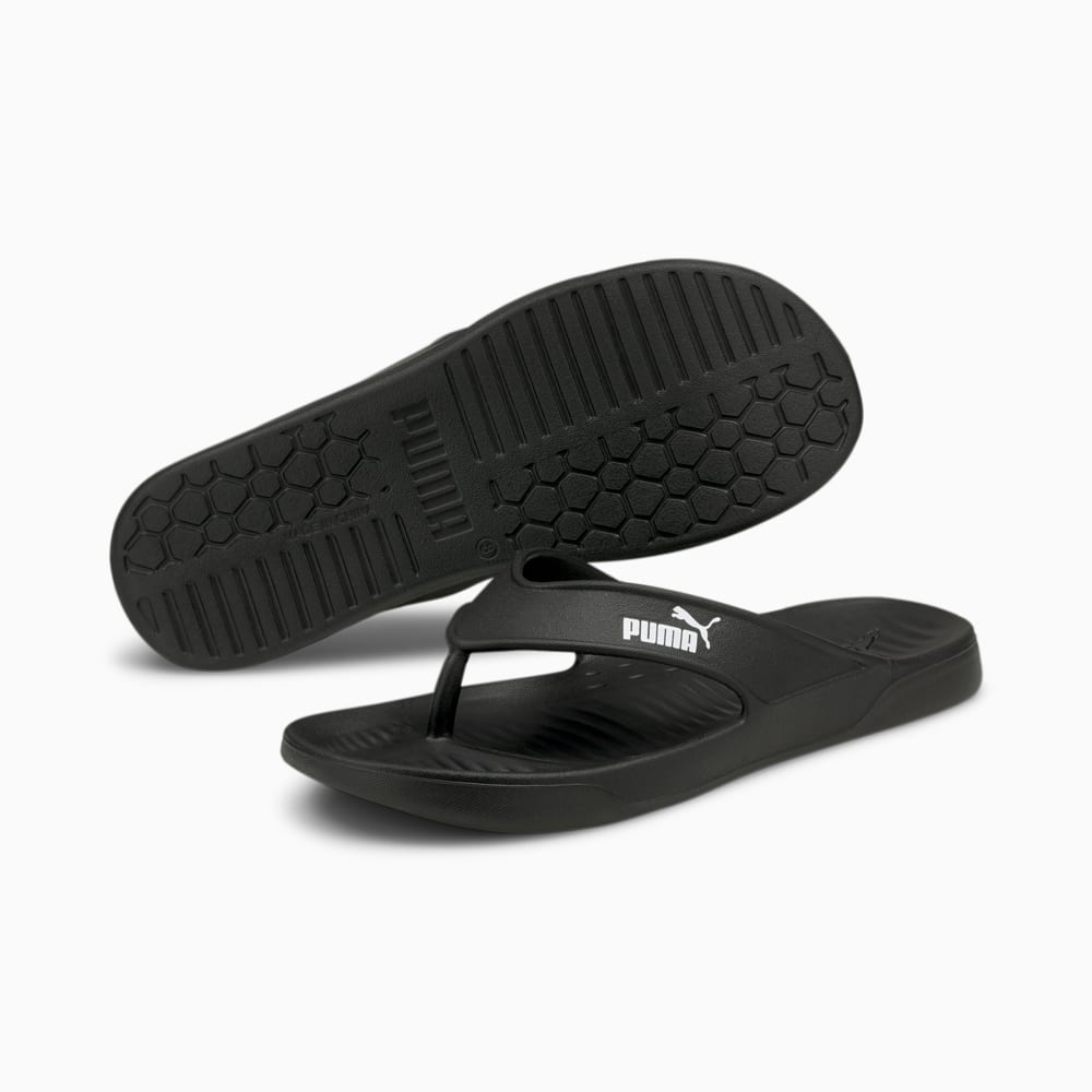 Puma black slide flip flop clearance