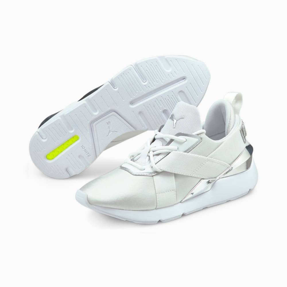 Puma muse shop trainers white