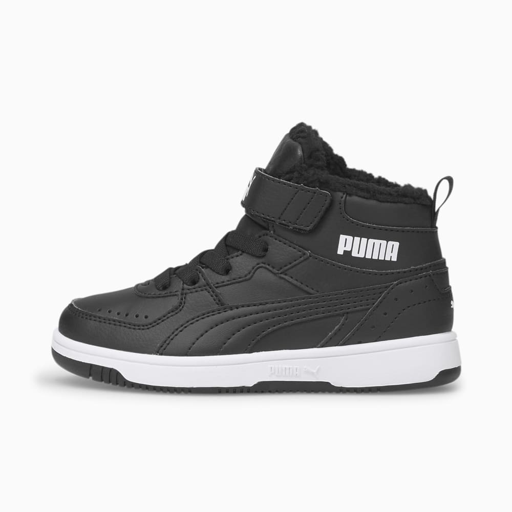 Зображення Puma Дитячі кеди Rebound Joy Fur Kids' Trainers #1: Puma Black-Puma White