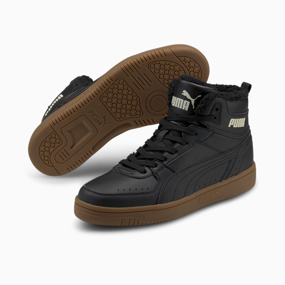 Зображення Puma Кросівки PUMA Rebound JOY Fur #2: Puma Black-Puma Black-Gum-Whisper White