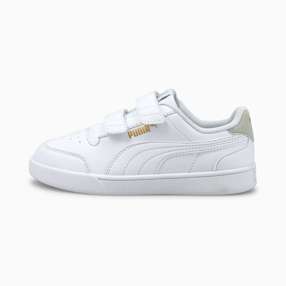 Зображення Puma Дитячі кеди Shuffle Kids' Trainers #1: Puma White-Puma White-Gray Violet-Puma Team Gold