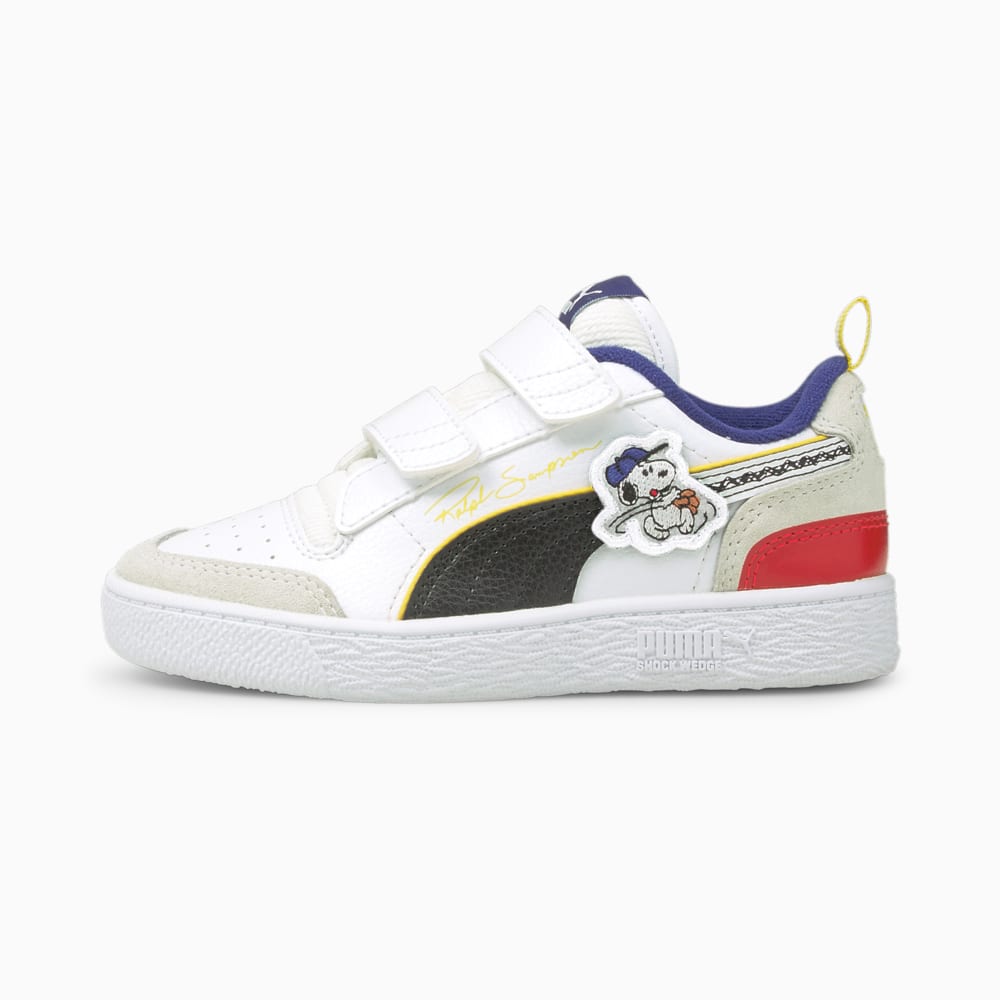 Зображення Puma Дитячі кеди PUMA x PEANUTS Ralph Sampson V Kids' Trainers #1: Puma White-Puma Black