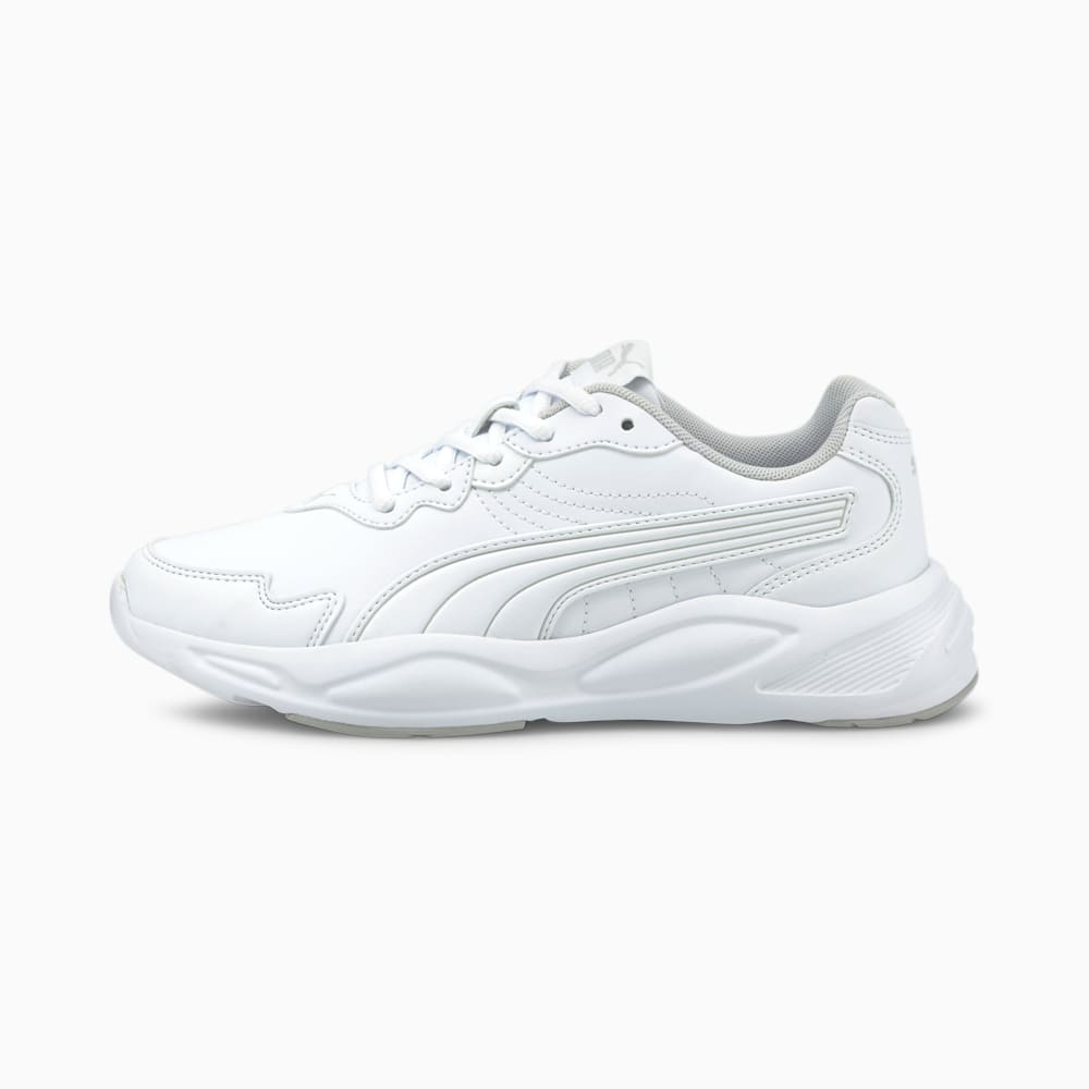 Зображення Puma Дитячі кросівки 90s Runner Nu Wave SL Youth Trainers #1: Puma White-White-Gray Violet