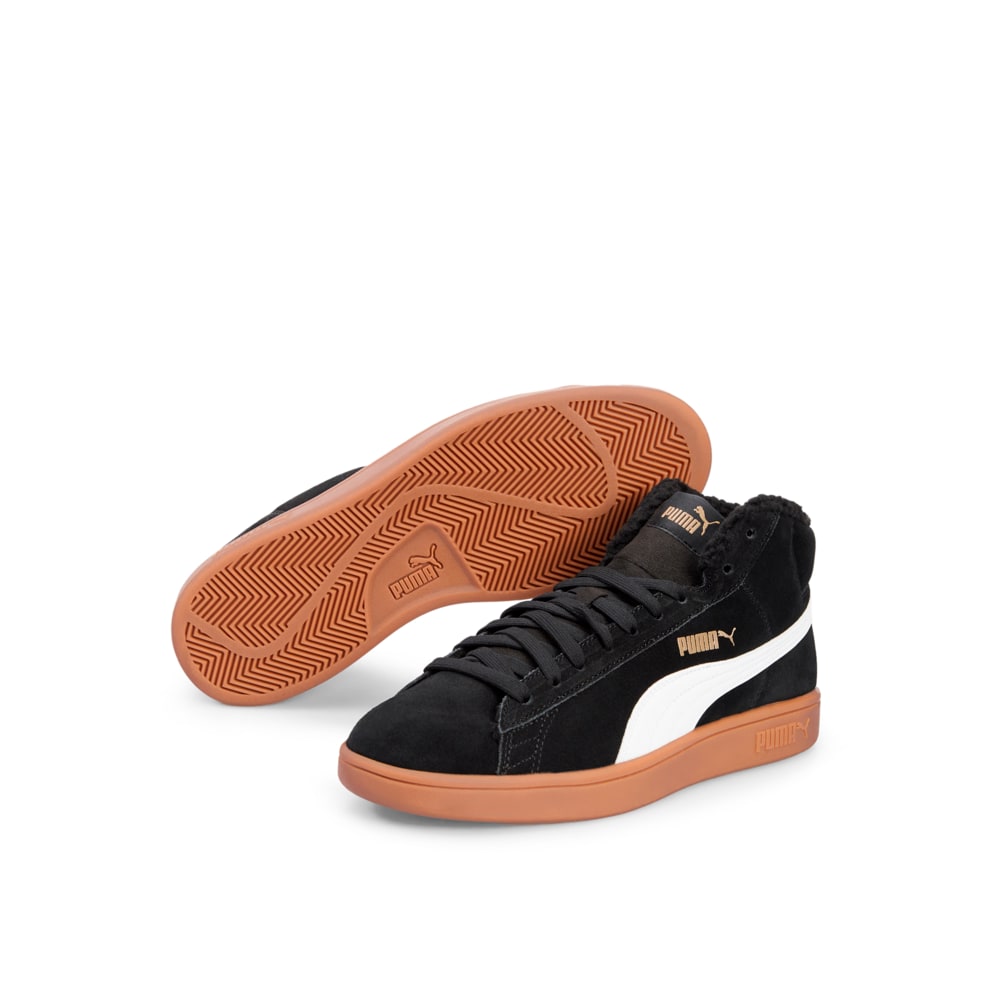 Smash v2 Mid Winter Trainers Puma Black Puma White Gum Puma 375870 01