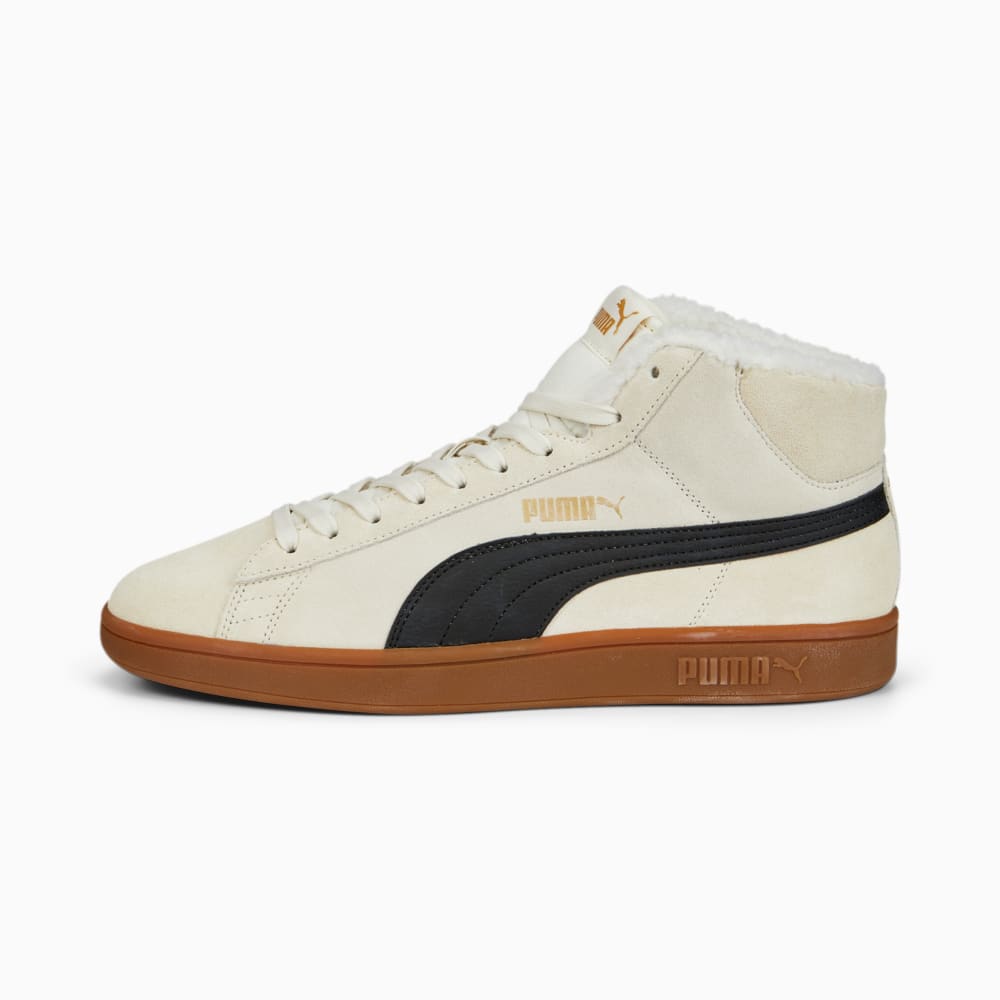 Зображення Puma Кеди Smash v2 Mid Winter Trainers #1: Vaporous Gray-Puma Black-Puma Team Gold