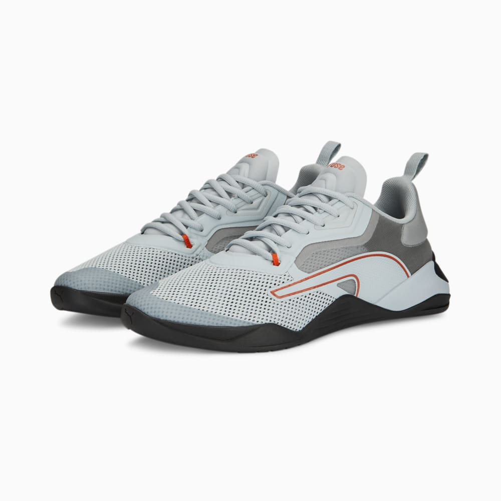Fuse 2.0 Men s Training Shoes Platinum Gray Chili Powder PUMA Black Puma 376151 16