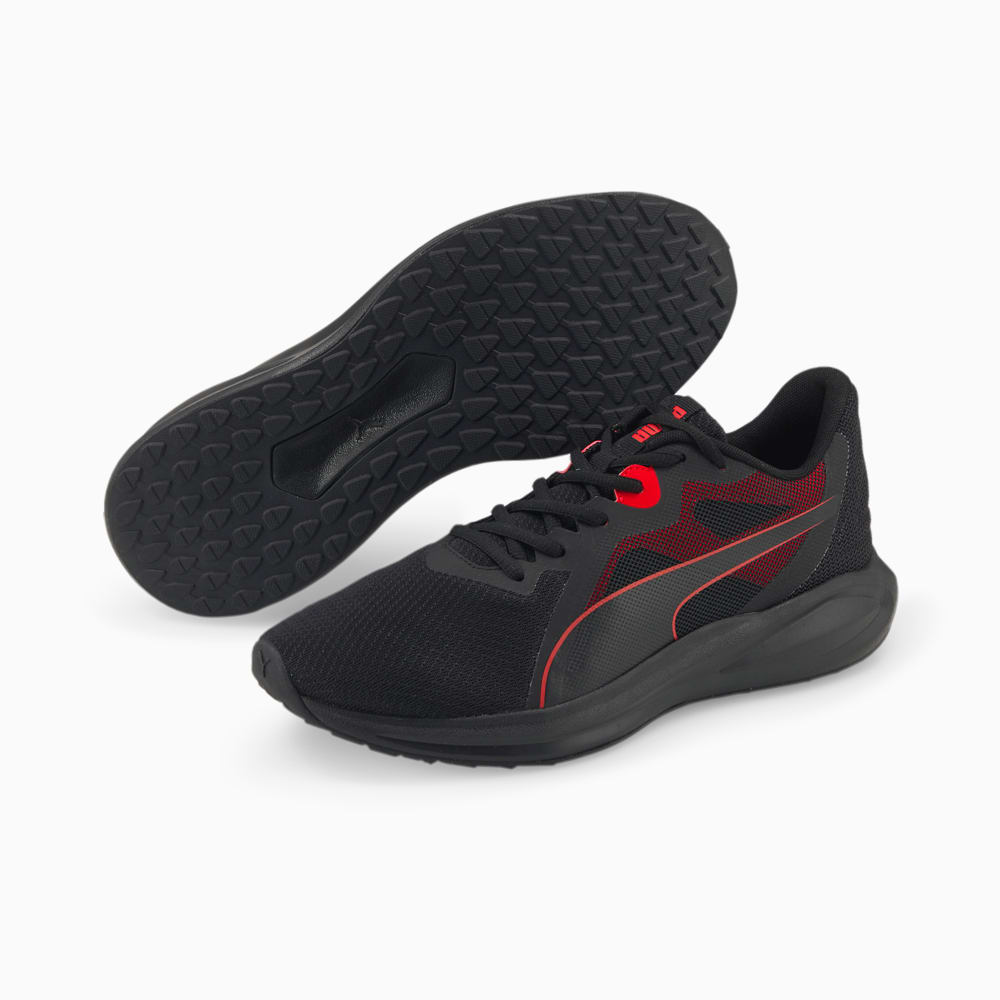 Puma black high best sale risk red shoes